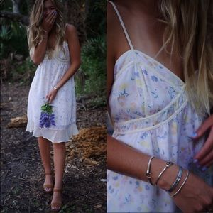 I Love Ronson Open- Back Floral Boho Dainty Dress